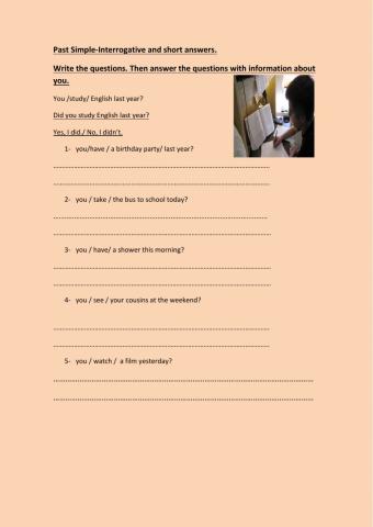 Past simple-Interrogative