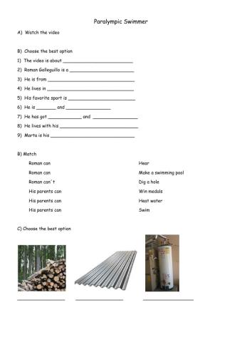 Reading: Paralympic swimmer