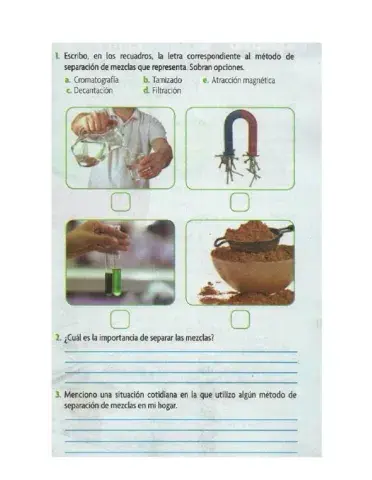 Metodos para separar mezclas