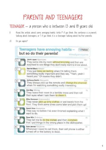 Parents and Teenagers