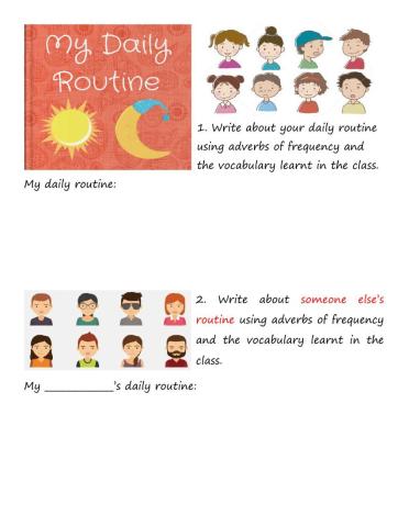 Daily Routine Writing