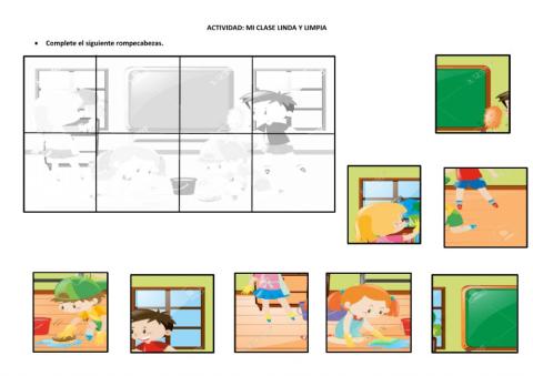 Mi clase linda y limpia