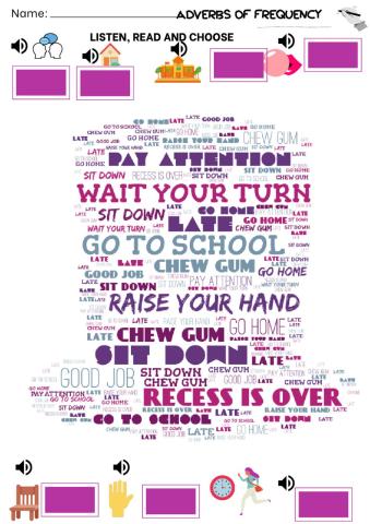 David goes to school