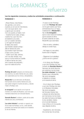 Romances-refuerzo