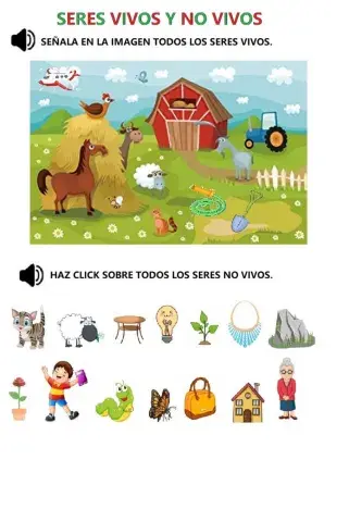 seres vivos y no vivos