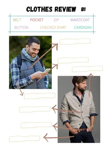 Clothes review b1 vocabulary