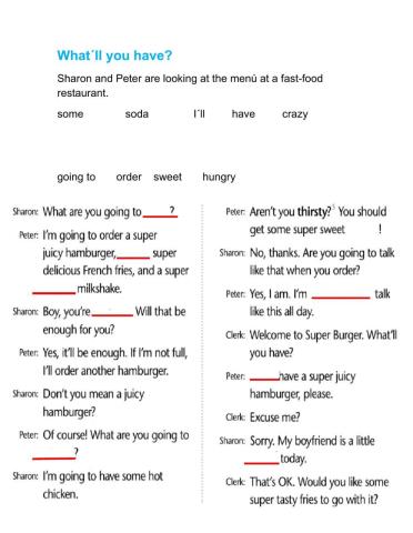 Restaurant conversation