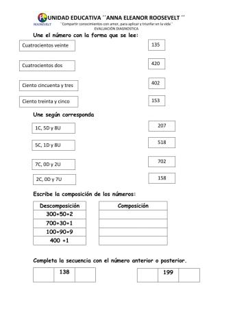Evaluación Diagnóstica 4to