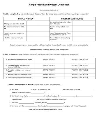 6º Simple Present and Present Continuous 2-9.
