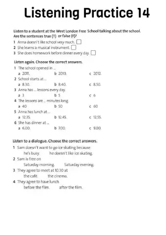 Listening Present Simple