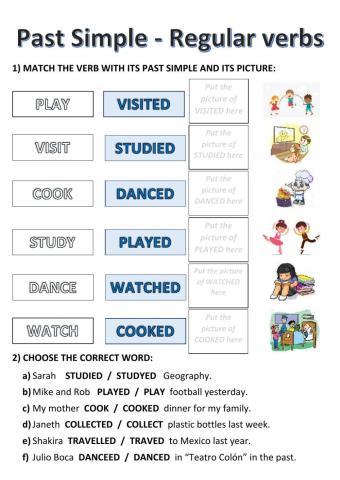 Past simple - regular verbs