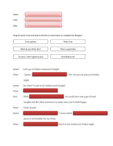 Asking and Giving Opinion