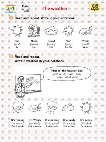 grade 4 worksheet on weather The Weather Grade 3