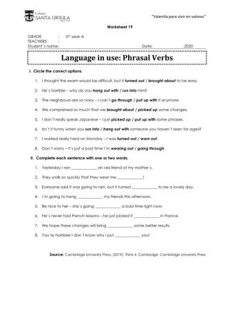 Phrasal Verbs