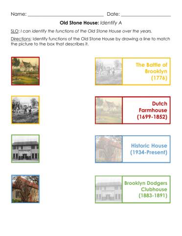 Old Stone House: Identify A