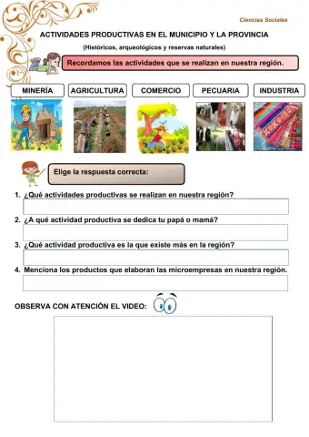Actividades productivas
