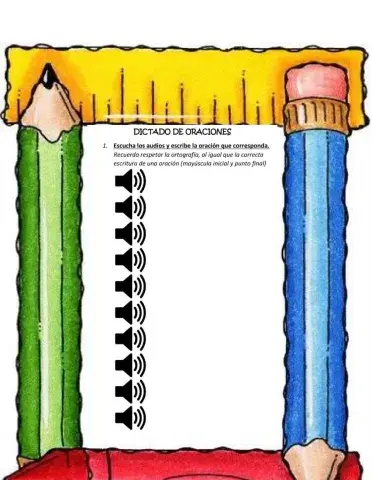 Dictado de oraciones: hue, hie, hum
