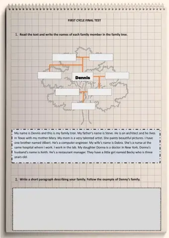 First cycle final test