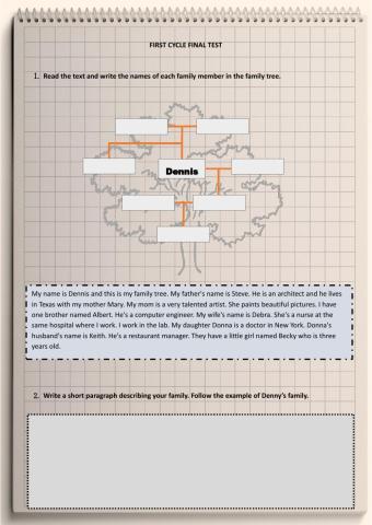 First cycle final test