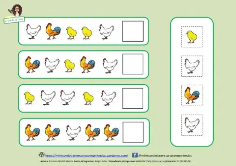 Lógica: Serie animales de granja