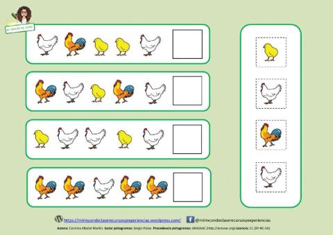 Lógica: Serie animales de granja