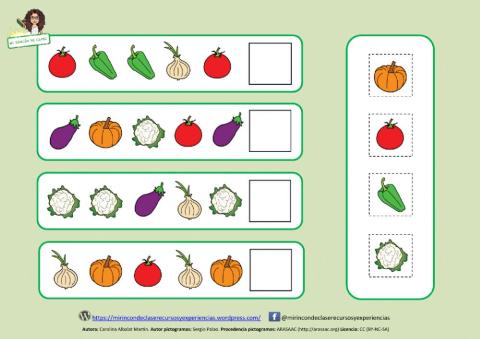 Lógica: Series productos del huerto
