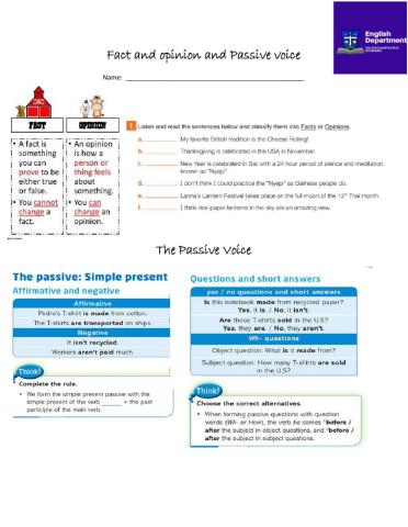 Passive voice present