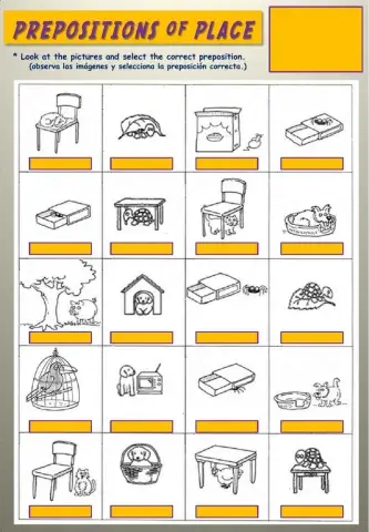 Prepositios of place