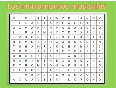 Los instrumentos musicales