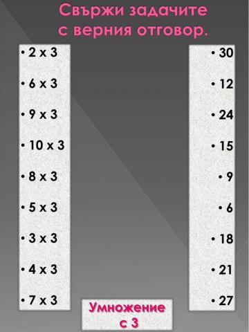 Умножение с 3