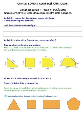 Càlcul del perímetre de Polígons (4t)