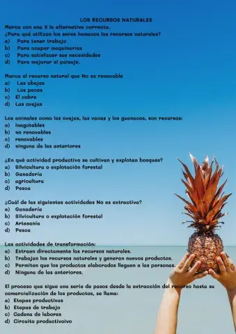 Los recursos Naturales