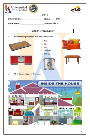 Online activities Unit 1