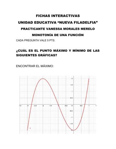 Monotonía de una función