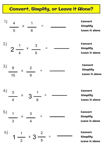 Convert, Simplify, or Leave It Alone?