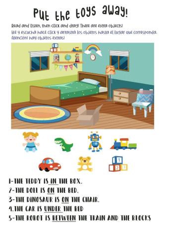 Toys and prepositions