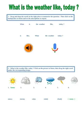 What's the weather like, today?