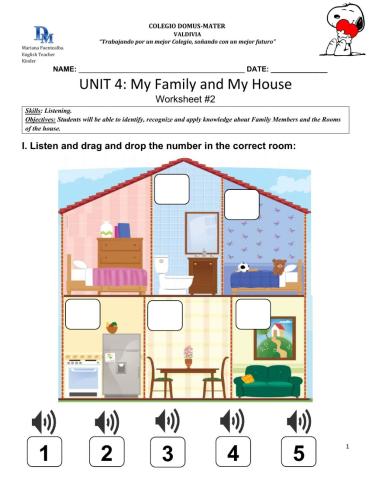 Unit 4: My Family and My House