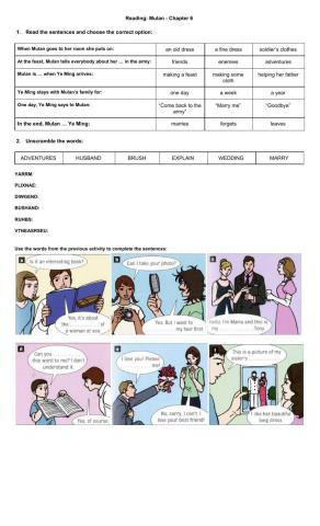 Reading: Mulan chapter 6