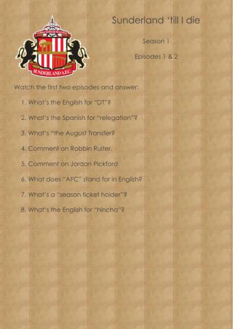 Sunderland til I die S1-E1&2
