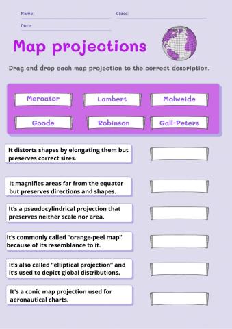 Exploring map projections