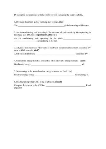 Comparatives and superlatives