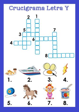 Crucigrama Letra Y