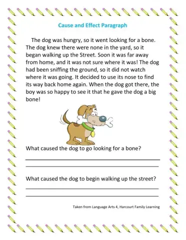 Cause and Effect Paragraph