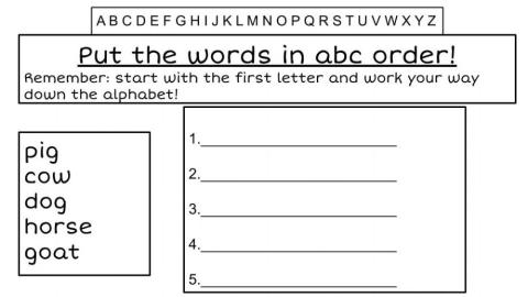 Type ABC order