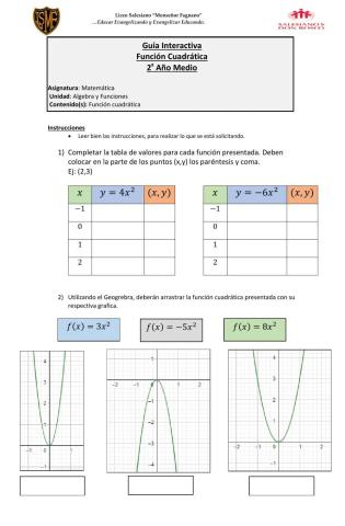 Funcion cuadratica N°2