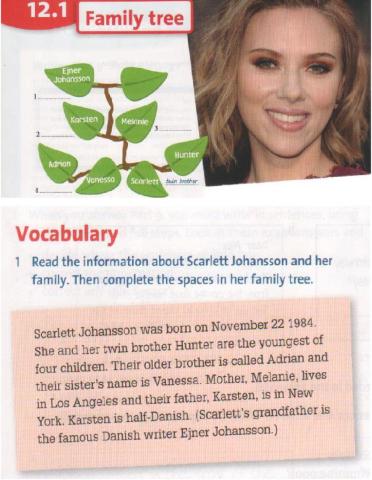 Reading comprehesion: family