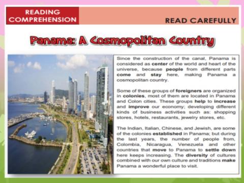 Panama a Cosmopolitan country