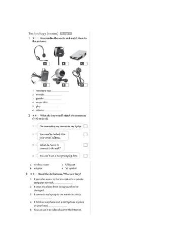 Technology vocabulary