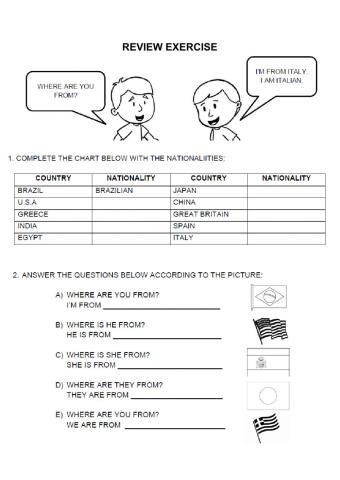 Kids 5 - Review (UNIT 01, 02 and 03)